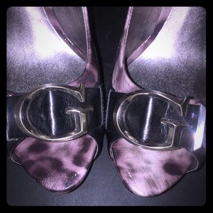 Peep Toe Leopard Heels